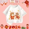 Áo Thun Cộc Tay Tết Bính Ngọ 2.026 Bé Trai & Bé Gái - CIUCIU KID Cotton Co Dãn, Mềm Mát 5