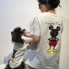 Áo thun cotton 100% đồ đôi thú cưng mùa hè ngắn tay 2 màu cho chó mèo Poodle Husky - 443.199 VND 4