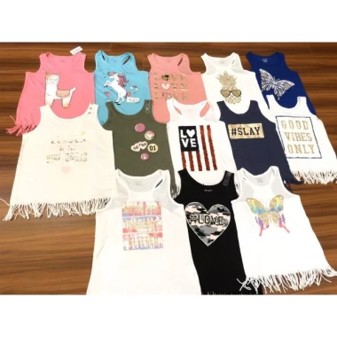 Áo thun cotton ba lỗ pony bé gái 13‑45kg - Mát, thoáng, giảm 20% chỉ 46.800₫ 2 Áo thun cotton ba lỗ pony bé gái 13‑45kg - Mát, thoáng, giảm 20% chỉ 46.800₫ 2
