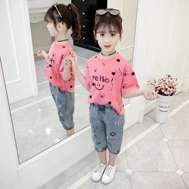 Áo thun cotton bé gái 21-46kg MAHL - Giá giảm 62.5k, chất liệu mềm mại, thiết kế dễ thương