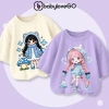 Áo thun Cotton bé gái BabyloveGO tay lỡ rộng, in hình cute dễ thương - 119.000₫ 5