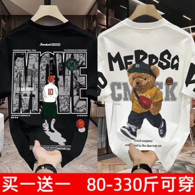 Áo Thun Cotton Cỡ Lớn In Hình Thời Trang Cổ Tròn Cặp Đôi - Giá ưu đãi 157k 2