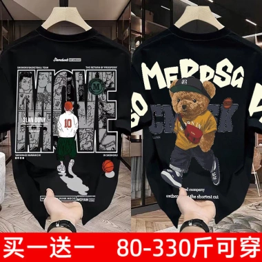 Áo Thun Cotton Cỡ Lớn In Hình Thời Trang Cổ Tròn Cặp Đôi - Giá ưu đãi 157k 4
