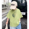 Áo Thun Cotton Dáng Rộng Budak Kanak Baju Thương Hiệu Đa Kích Cỡ Giá 143.332 VND 7