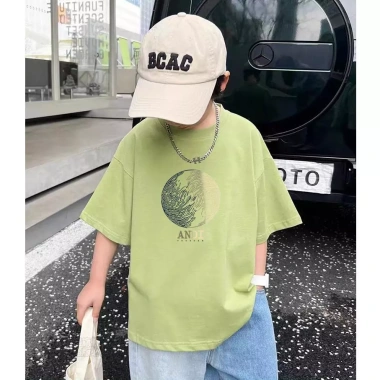 Áo Thun Cotton Dáng Rộng Budak Kanak Baju Thương Hiệu Đa Kích Cỡ Giá 143.332 VND