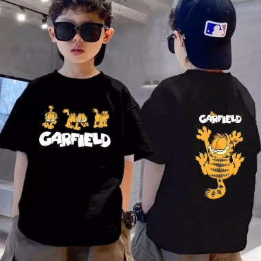 Áo Thun Cotton Đôi Tròn Cổ Garfield 2-10 tuổi, thoáng mát, giá 100.333 VND