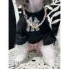Áo Thun Cotton Hai Màu Tay Ngắn Họa Tiết Chữ Mùa Hè Cho Chó Bichon Pháp Size Lớn Giá Giảm 5