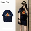 Áo thun cotton hè dáng dài rộng nam nữ in hình KHOSI SP338 - Mát mẻ, giá ưu đãi 119k