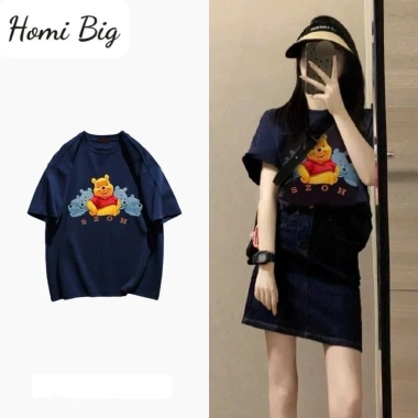 Áo thun cotton hè dáng dài rộng nam nữ in hình KHOSI SP338 - Mát mẻ, giá ưu đãi 119k