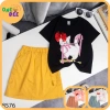 Áo Thun Cotton Hình Mèo Nơ, Chân Váy Kaki, Túi Hộp Thời Trang Bé Gái 11-40kg Giá 210.000₫