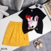 Áo Thun Cotton Hình Mèo Nơ, Chân Váy Kaki, Túi Hộp Thời Trang Bé Gái 11-40kg Giá 210.000₫ 2