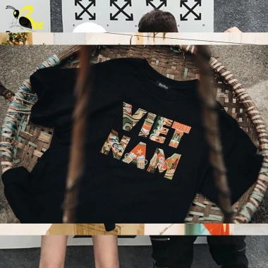 Áo Thun Cotton in chữ Việt Nam Tịnh Thành Nghệ Thuật Giá ưu đãi 59.000 VNĐ 2
