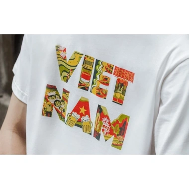 Áo Thun Cotton in chữ Việt Nam Tịnh Thành Nghệ Thuật Giá ưu đãi 59.000 VNĐ 8