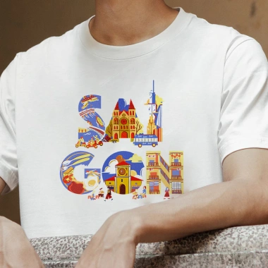 Áo Thun Cotton in chữ Việt Nam Tịnh Thành Nghệ Thuật Giá ưu đãi 59.000 VNĐ 10