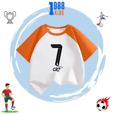 Áo thun cotton in hình số 7 fan Siu Ronaldo, thoáng mát cho bé trai bé gái - 90.000đ 9 Áo thun cotton in hình số 7 fan Siu Ronaldo, thoáng mát cho bé trai bé gái - 90.000đ 9