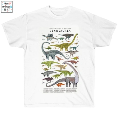 Áo thun Cotton khủng long tay ngắn cổ tròn thiết kế T‑Rex độc đáo 205.848 VND 2