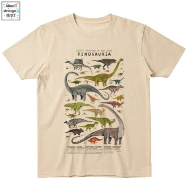Áo thun Cotton khủng long tay ngắn cổ tròn thiết kế T‑Rex độc đáo 205.848 VND 7