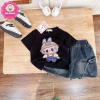 Áo thun cotton Labubu Capy, quần sọc jean túi hộp cho bé trai 12-42kg 185k 8