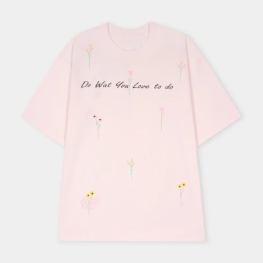 Áo Thun Cotton Mềm Mịn Kiểu Chữ Độc Đáo Unisex Nam Nữ Form Rộng Giá 68.999 VND