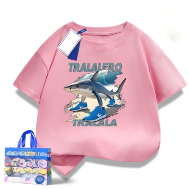Áo thun cotton ngắn tay họa tiết cá mập kiểu Mỹ – Đẹp trai, mềm mại, COD HCM 10