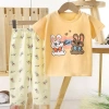 Áo thun Cotton nguyên chất cho trẻ em – tay ngắn + quần dài, đồ mặc nhà mỏng, giá ưu đãi 289.868 VND 6