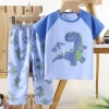 Áo thun Cotton nguyên chất cho trẻ em – tay ngắn + quần dài, đồ mặc nhà mỏng, giá ưu đãi 289.868 VND 7