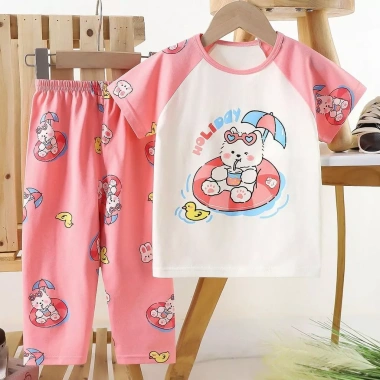 Áo thun Cotton nguyên chất cho trẻ em – tay ngắn + quần dài, đồ mặc nhà mỏng, giá ưu đãi 289.868 VND 9 Áo thun Cotton nguyên chất cho trẻ em – tay ngắn + quần dài, đồ mặc nhà mỏng, giá ưu đãi 289.868 VND 9