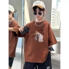Áo thun cotton phong cách Hàn mùa hè cho trẻ 1‑13 tuổi, cổ tròn, Baju Budak Kanak – Giá ưu đãi 143.332 VND 2