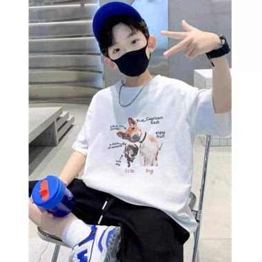 Áo thun cotton phong cách Hàn mùa hè cho trẻ 1‑13 tuổi, cổ tròn, Baju Budak Kanak – Giá ưu đãi 143.332 VND 3 Áo thun cotton phong cách Hàn mùa hè cho trẻ 1‑13 tuổi, cổ tròn, Baju Budak Kanak – Giá ưu đãi 143.332 VND 3