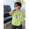 Áo thun cotton phong cách Hàn mùa hè cho trẻ 1‑13 tuổi, cổ tròn, Baju Budak Kanak – Giá ưu đãi 143.332 VND 5