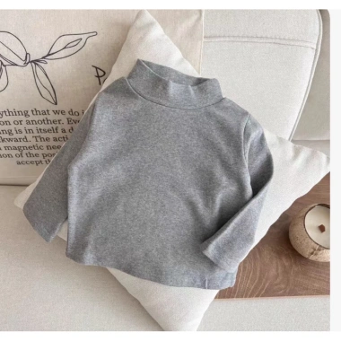 Áo thun cotton siêu ấm giữ nhiệt cổ cao dày dặn, mềm mại cho bé - Giá chỉ 65.000 VND