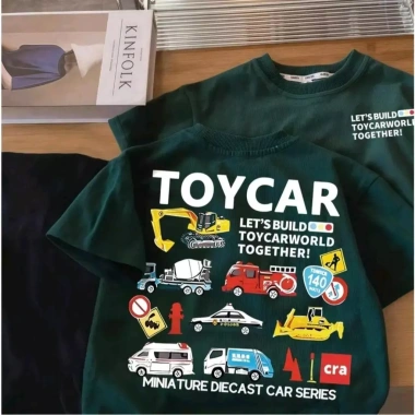 Áo thun cotton TOYCAR cho bé trai/gái - Phong cách casual, vừa vặn hoàn hảo, thiết kế độc đáo, giá ưu đãi 100.333₫