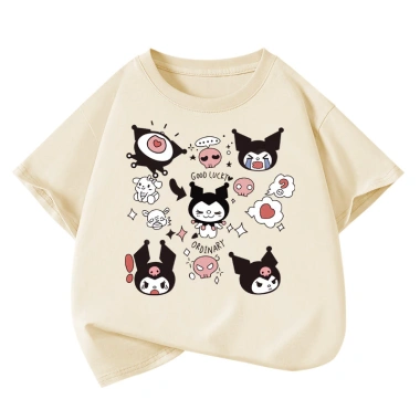 Áo thun cotton trẻ em Dreamy Baby Kuromi rộng rãi, giảm giá 86k tại COD TP.HCM