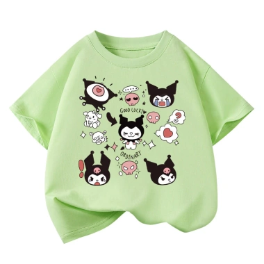 Áo thun cotton trẻ em Dreamy Baby Kuromi rộng rãi, giảm giá 86k tại COD TP.HCM