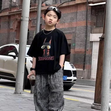 Áo Thun Cotton Trẻ Em Oversize Tay Ngắn Unisex In Tee - Giá 100.333₫ (giảm từ 126.420₫) 4