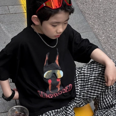 Áo Thun Cotton Trẻ Em Oversize Tay Ngắn Unisex In Tee - Giá 100.333₫ (giảm từ 126.420₫) 6