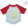 Áo Thun Cotton Trẻ Em Raglan Tay Ngắn In Hoa Cười Smile Phối Màu Giá 85.500₫ 3