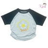 Áo Thun Cotton Trẻ Em Raglan Tay Ngắn In Hoa Cười Smile Phối Màu Giá 85.500₫ 4