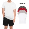 Áo thun cotton unisex LADOS-39.202, trơn, thoáng mát, thấm hút – giảm còn 153.000₫