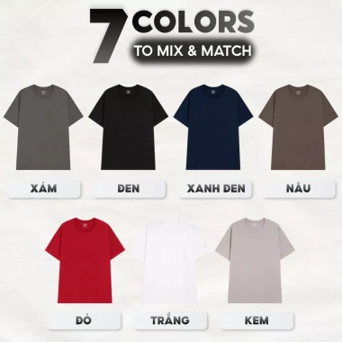 Áo thun cotton unisex LADOS-39.202, trơn, thoáng mát, thấm hút – giảm còn 153.000₫