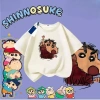Áo thun Crayon Shin-chan size 90-150 cho bé 8-12 tuổi, vải thấm hút thoáng mát, in hình siêu dễ thương, độ bền cao, phù hợp đi học và chơi ngoài trời, giảm 18 phần trăm chỉ 143.332 VND