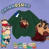 Áo thun Crayon Shin-chan size 90-150 cho bé 8-12 tuổi, vải thấm hút thoáng mát, in hình siêu dễ thương, độ bền cao, phù hợp đi học và chơi ngoài trời, giảm 18 phần trăm chỉ 143.332 VND 5
