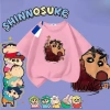 Áo thun Crayon Shin-chan size 90-150 cho bé 8-12 tuổi, vải thấm hút thoáng mát, in hình siêu dễ thương, độ bền cao, phù hợp đi học và chơi ngoài trời, giảm 18 phần trăm chỉ 143.332 VND 9