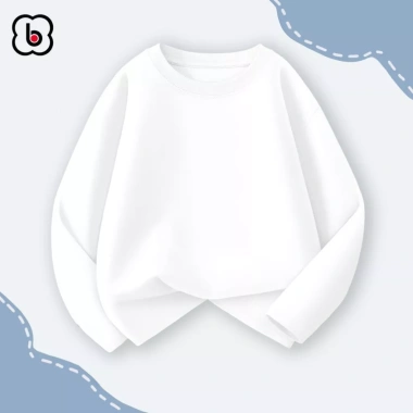 Áo thun dài tay BabyloveGO cho bé trai và bé gái, cotton mềm mịn, cổ tròn basic, giảm còn 99.000₫