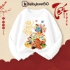 Áo thun dài tay bé gái BabyloveGO mùa thu đông, thun cotton in hình Baby Three mẫu mới siêu yêu - 129k 3