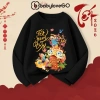 Áo thun dài tay bé gái BabyloveGO mùa thu đông, thun cotton in hình Baby Three mẫu mới siêu yêu - 129k 5