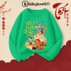 Áo thun dài tay bé gái BabyloveGO mùa thu đông, thun cotton in hình Baby Three mẫu mới siêu yêu - 129k 6