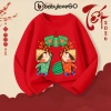 Áo thun dài tay bé gái BabyloveGO mùa thu đông, thun cotton in hình Baby Three mẫu mới siêu yêu - 129k 8
