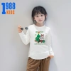 Áo thun dài tay bé gái Labubu ông già Noel, cotton giữ nhiệt 15-38kg, mã TED02, giá ưu đãi 78.500₫ 2