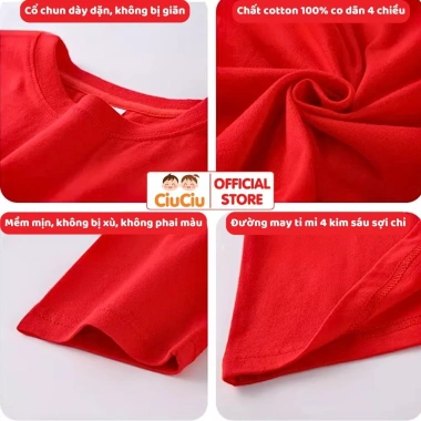 Áo Thun Dài Tay Cờ Đỏ Sao Vàng Việt Nam Cho Bé Trai và Bé Gái CIUCIU KID Cotton Giá 110k